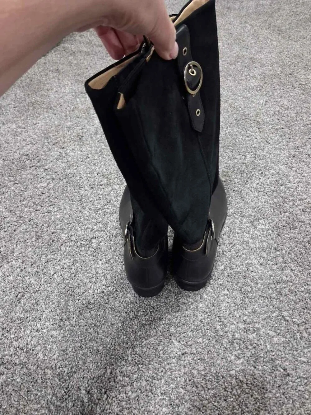 Dansko Dawn Waterproof Tall Boots – Black Leather & Suede – Size 12 (NWT)